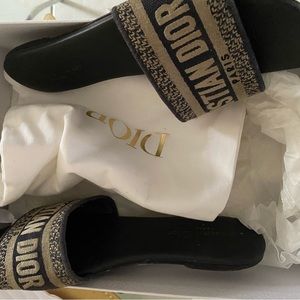 Christian Dior Navy Blue Flats